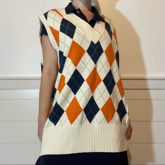 Tommy Hilfiger argyle sweater vest - Picture 6 of 8
